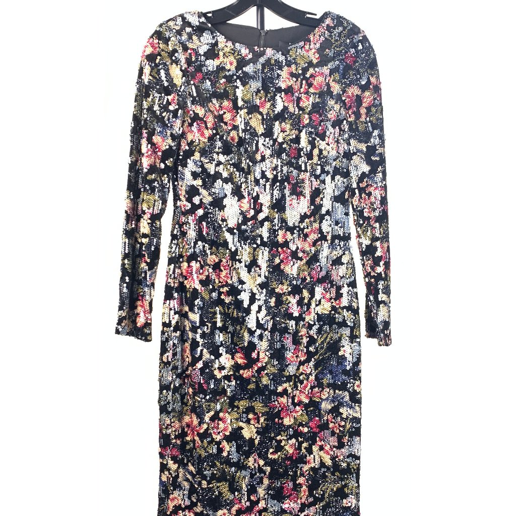 Badgley Mischka Sequined Velvet Dress Size 2